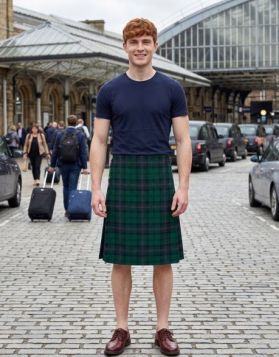 Armstrong Modern Tartan Kilt Worn by the Border Reivers