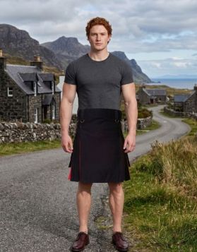 Black Bear Pride Hybrid Kilt with Buckle Straps