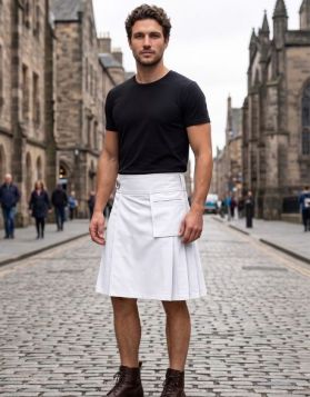 Falcon White Utility Kilt