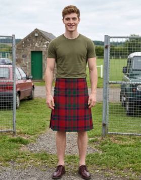 MacIntosh Tartan Kilt with Double Buckle Straps & Knife Pleats