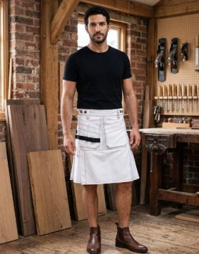 Men's Carhartt White Work Utility Kilt