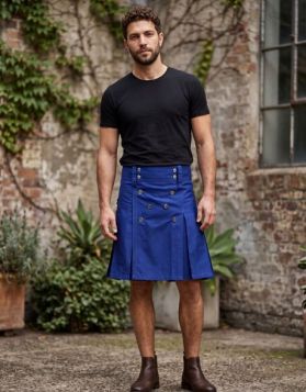 Men's Ultimate Royal Blue Utility Kilt