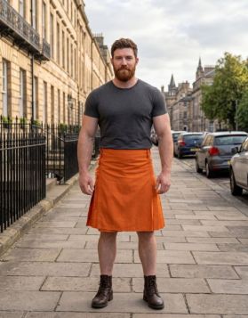 Saffron Tartan Kilt
